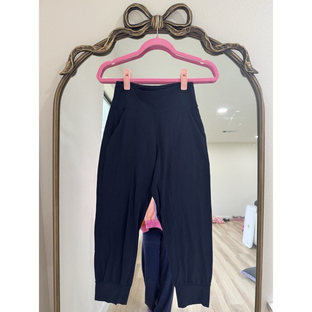 Lululemon Align Jogger Cropped True Navy Soft Sporty Mid Rise Athletic Size 4 - Picture 2 of 6